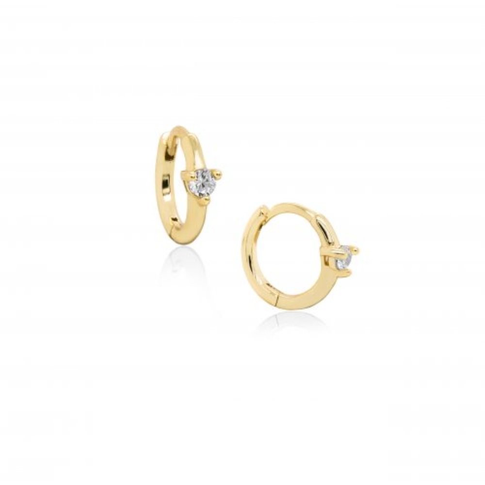NWT Natalie Huggies // 14k Gold Vermeil + CZ